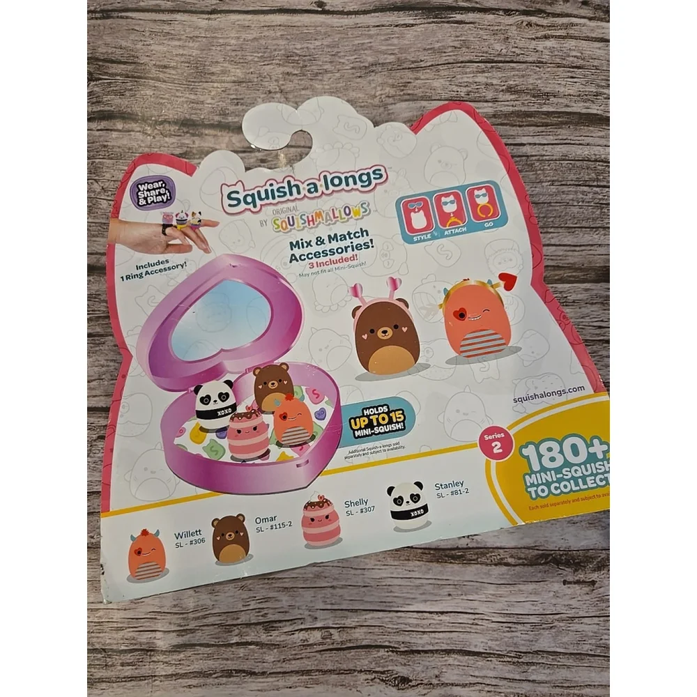 Squishmallows Squish-a-Longs Valentine Mini Figure 8-Piece Set (Series 2) (4)